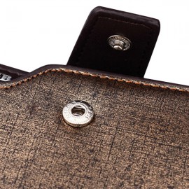 15 Card Slots Wallet PU Leather Short Card Holder Documents Bag Coin Bag For Men