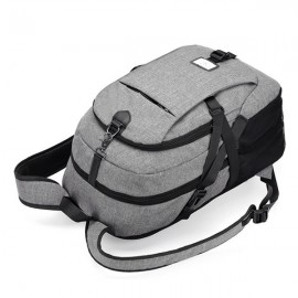 17 Inch Nylon Laptop Bag With USB Charger Casual Business Backpack For Men Women