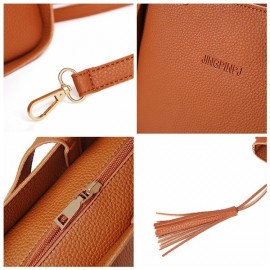 4 PCS PU Leather High-end Handbags For Women Shoulder Bags