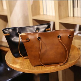 4PCS PU Leather Handbag Phone Bag Wallet Card Holder