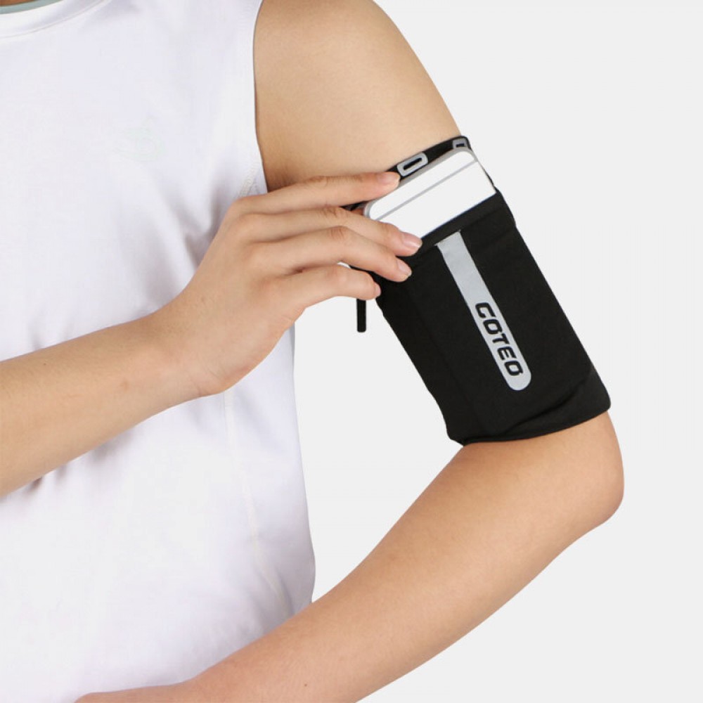 6.5 Inch Phone Holder Reflective Running Travel Outdoor Cycling Safe Sport Coin Key Wrist Wallet