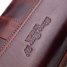 7” Phone Bag Genuine Leather Waist Bag Big Capacity Clutch Bag For Men