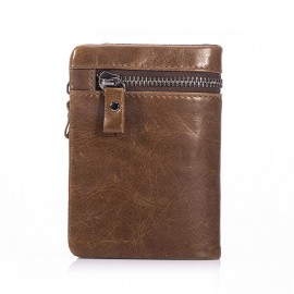 BULLCAPTAIN 11 card Slots Wallet Genuine Leather Vintage Coin Bag For Men