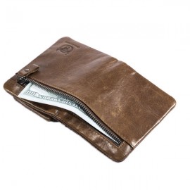 BULLCAPTAIN 11 card Slots Wallet Genuine Leather Vintage Coin Bag For Men