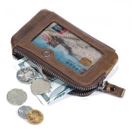 BULLCAPTAIN 11 card Slots Wallet Genuine Leather Vintage Coin Bag For Men