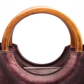 Brenice Cowhide Handmade Handbags Vintage Shoulder Crossbody Bags