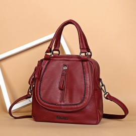 Brenice Multifunction Soft Handbags Vintage Bohemia Shoulder Bags Backpack