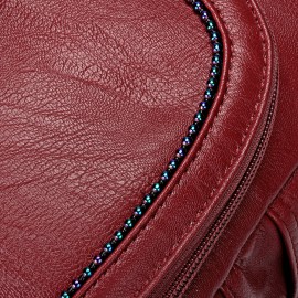 Brenice Multifunction Soft Handbags Vintage Bohemia Shoulder Bags Backpack