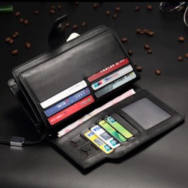 Business Pu Clutch Bag 21 Card Holders Coin Bag Phone Bag For Men