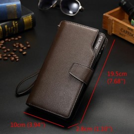 Business Pu Clutch Bag 21 Card Holders Coin Bag Phone Bag For Men
