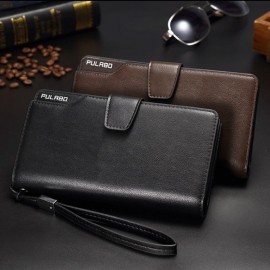Business Pu Clutch Bag 21 Card Holders Coin Bag Phone Bag For Men