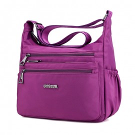 CHIBAO Nylon Light Shoulder Bags Multi Pockets Waterproof Crossbody Bags