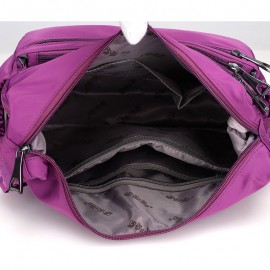 CHIBAO Nylon Light Shoulder Bags Multi Pockets Waterproof Crossbody Bags