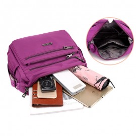 CHIBAO Nylon Light Shoulder Bags Multi Pockets Waterproof Crossbody Bags