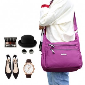 CHIBAO Nylon Light Shoulder Bags Multi Pockets Waterproof Crossbody Bags