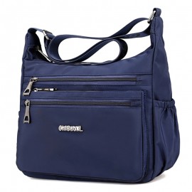 CHIBAO Nylon Light Shoulder Bags Multi Pockets Waterproof Crossbody Bags