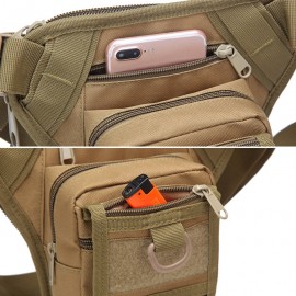 Camouflage Outdoor Pockets Tactical Legbag Waterproof Riding Function Bag