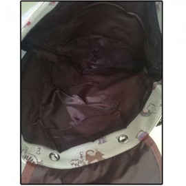 Canvas Casual Cartoon Cat Pattern School Bag Backpack Shoulder Bags Student Bags
