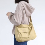 Canvas Leisure Crossbody Bag Solid Shoulder Bag