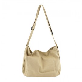 Canvas Leisure Crossbody Bag Solid Shoulder Bag