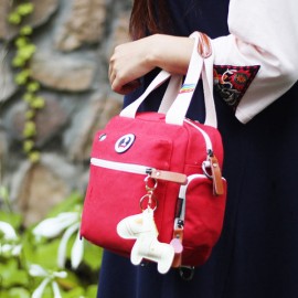 Canvas Multifunctional Casual Mommy Bag Handbag Shoulder Bag Crossbody Bag Backpack