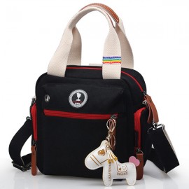 Canvas Multifunctional Casual Mommy Bag Handbag Shoulder Bag Crossbody Bag Backpack