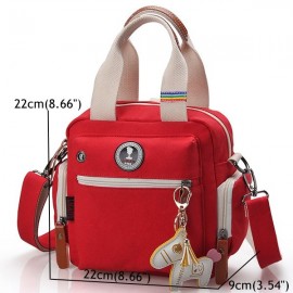 Canvas Multifunctional Casual Mommy Bag Handbag Shoulder Bag Crossbody Bag Backpack