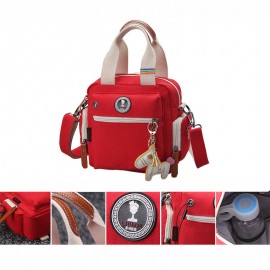 Canvas Multifunctional Casual Mommy Bag Handbag Shoulder Bag Crossbody Bag Backpack
