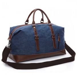 Canvas With Leather Casual Travel Clutch Bag Crossbody Bag For Men