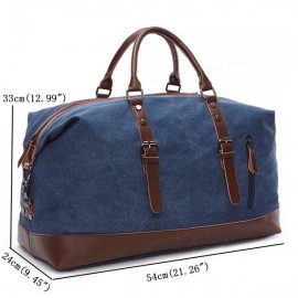 Canvas With Leather Casual Travel Clutch Bag Crossbody Bag For Men