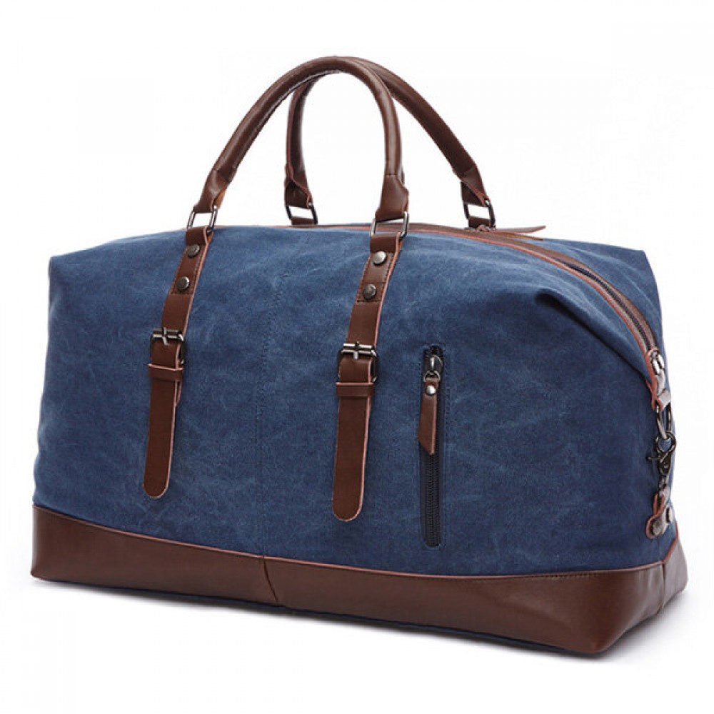 Canvas With Leather Casual Travel Clutch Bag Crossbody Bag For Men