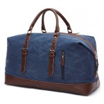 Canvas With Leather Casual Travel Clutch Bag Crossbody Bag For Men