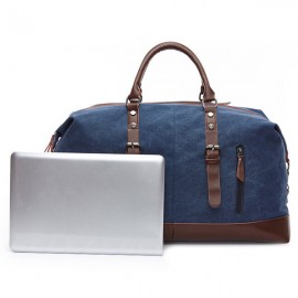 Canvas With Leather Casual Travel Clutch Bag Crossbody Bag For Men