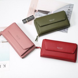 Cell Phone Pocket Portable Girls Purse Large Capacity Card Holder Female Chain Wallet