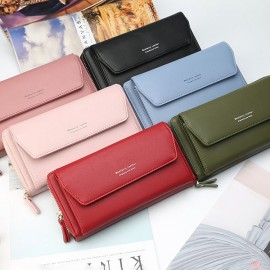 Cell Phone Pocket Portable Girls Purse Large Capacity Card Holder Female Chain Wallet