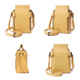 DREAME Women Solid Phone Bag 6 Card Holder Crossbody Bag