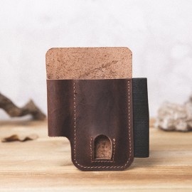 EDC Genuine Leather Multitool Flashlight Pen Organizer Gear Sheath Waist Belt Bag
