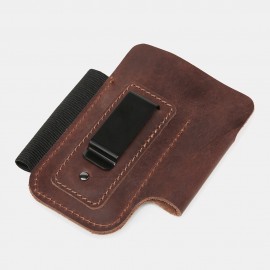 EDC Genuine Leather Multitool Flashlight Pen Organizer Gear Sheath Waist Belt Bag