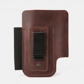 EDC Genuine Leather Multitool Flashlight Pen Organizer Gear Sheath Waist Belt Bag