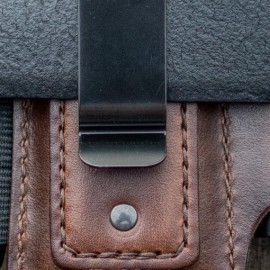 EDC Genuine Leather Multitool Flashlight Pen Organizer Gear Sheath Waist Belt Bag