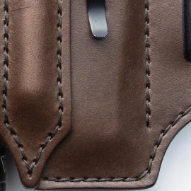 EDC Genuine Leather Multitool Flashlight Pen Organizer Gear Sheath Waist Belt Bag