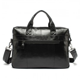 Genuine Leather Business Casual Briefcase Single-shoulder Bag Handbag For Men