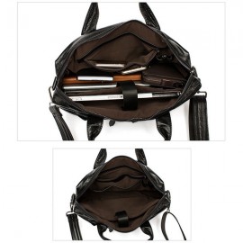 Genuine Leather Business Casual Briefcase Single-shoulder Bag Handbag For Men