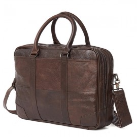 Genuine Leather Business Laptop Bag Briefcase Crossbody Bag