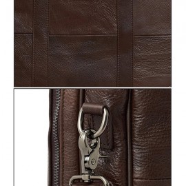 Genuine Leather Business Laptop Bag Briefcase Crossbody Bag