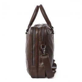 Genuine Leather Business Laptop Bag Briefcase Crossbody Bag