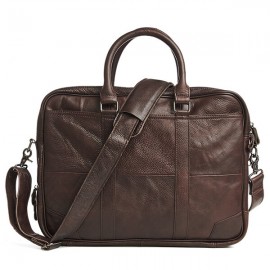 Genuine Leather Business Laptop Bag Briefcase Crossbody Bag