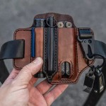 Genuine Leather EDC Belt Loop Waist Multitool Sheath