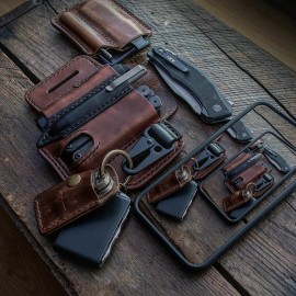 Genuine Leather EDC Belt Loop Waist Multitool Sheath