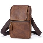 Genuine Leather Retro Casual Single-shoulder Crossbody Bag For Men